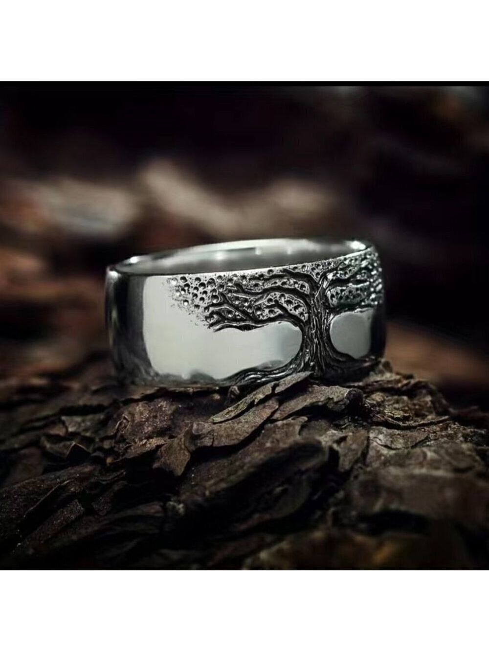 Boho Bodhi Tree of Life Band Ring #763